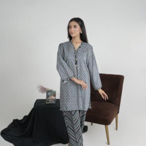 Lawn 2-Piece – Black Floral Print